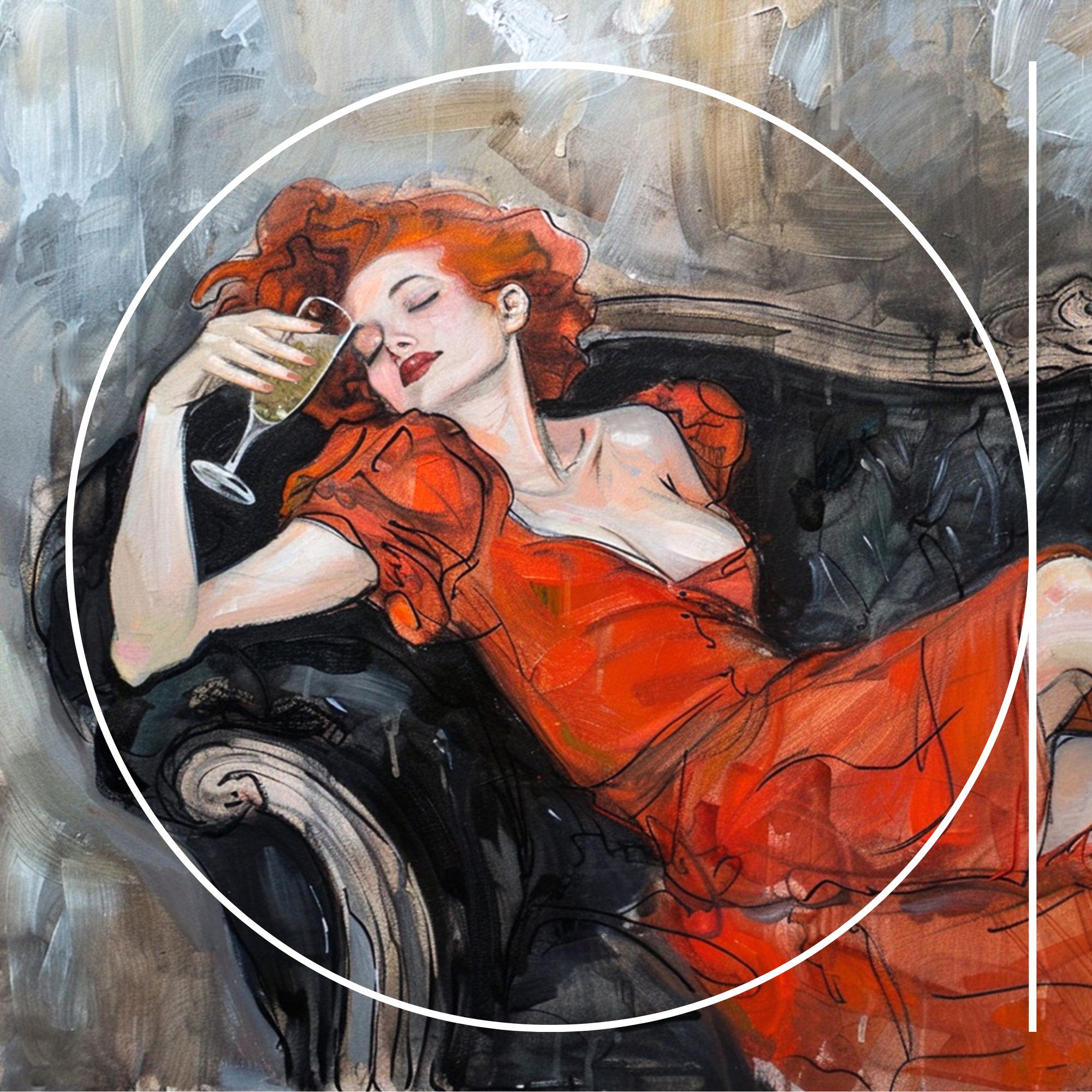 woman in red